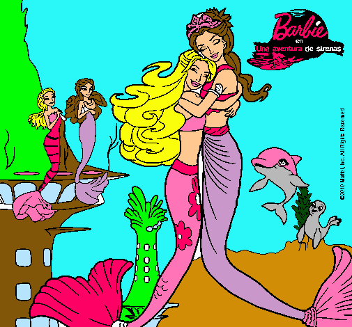 Barbie sirena y la reina sirena