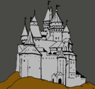 Dibujo Castillo medieval pintado por espartac