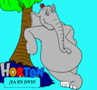Dibujo Horton pintado por leidi