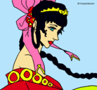 Dibujo Princesa china pintado por summer