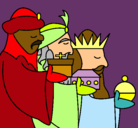 Dibujo Los Reyes Magos 3 pintado por Lucia_11