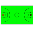 Dibujo Cancha pintado por YAEL