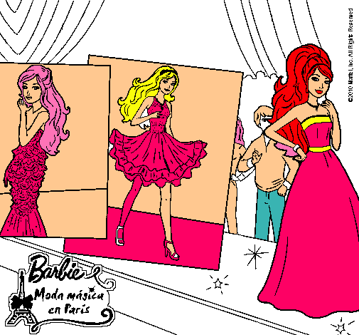 Barbie, desfilando por la pasarela