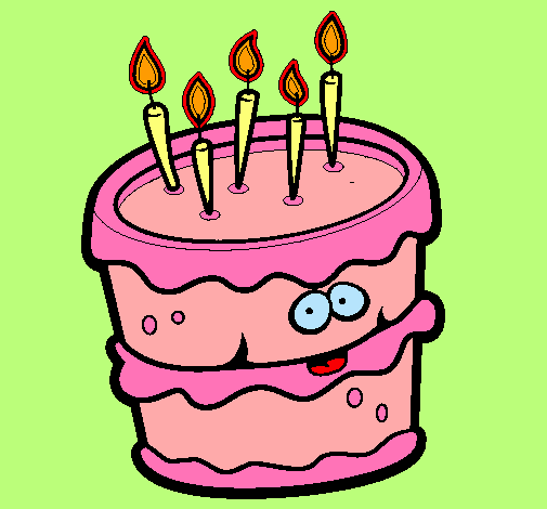 Dibujo Pastel de cumpleaños 2 pintado por mariaojosverdes