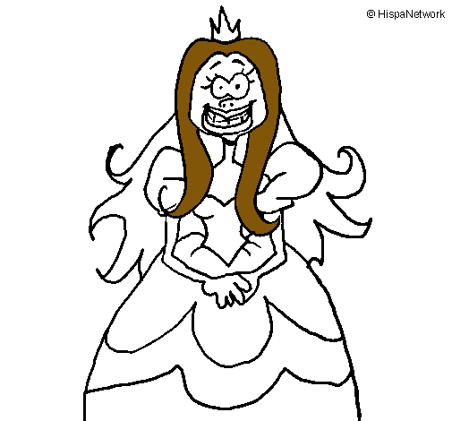 Dibujo Princesa fea pintado por crashpad