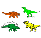 Dibujo Dinosaurios de tierra pintado por bjmkiooiklñ