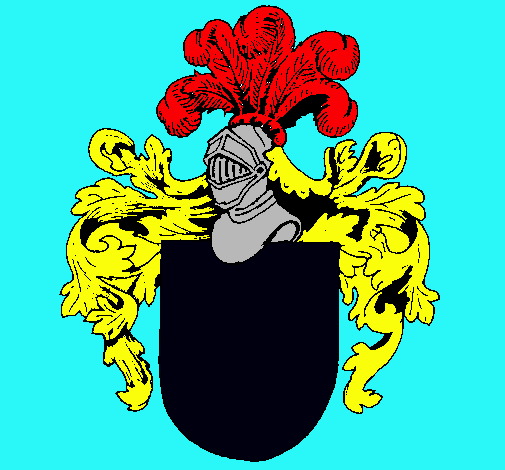 Escudo de armas y casco