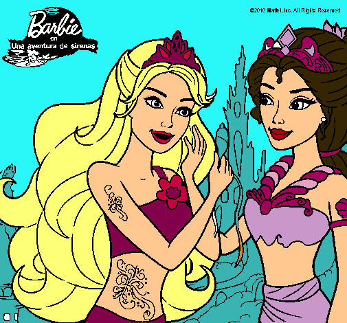 Barbie se despiede de la reina sirena