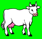 Dibujo Vaca pintado por javierita