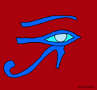 Dibujo Ojo Horus pintado por ddddddddddfffvb