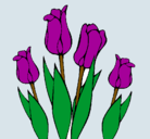 Dibujo Tulipanes pintado por sueett