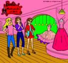Dibujo Barbie mirando vestidos pintado por LIDITA1