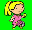 Dibujo Chica tenista pintado por tenisss