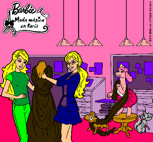 Barbie con la dependienta