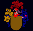 Dibujo Escudo de armas y casco pintado por edubob