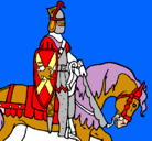 Dibujo Caballero a caballo pintado por jehu