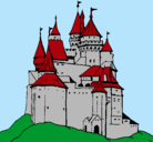 Dibujo Castillo medieval pintado por jeannethe