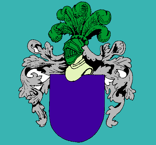 Escudo de armas y casco