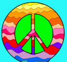 Dibujo Símbolo de la paz pintado por marirubit