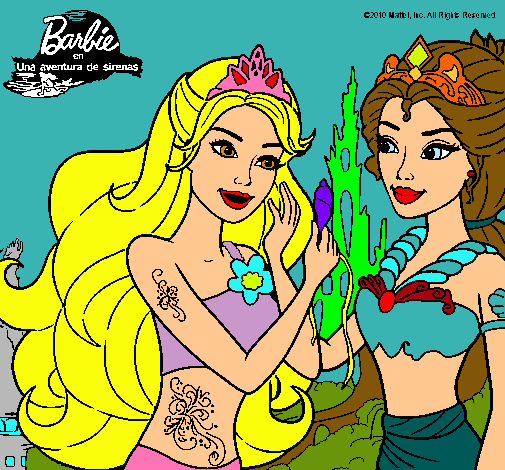 Barbie se despiede de la reina sirena