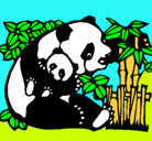 Dibujo Mama panda pintado por ASEECH