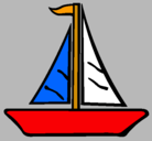 Dibujo Barco velero pintado por kiako