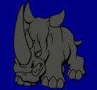 Dibujo Rinoceronte II pintado por benjita23
