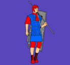 Dibujo Soldado romano pintado por fabricio