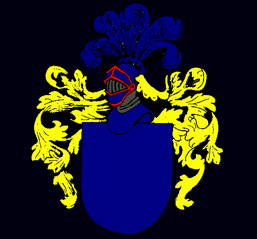 Escudo de armas y casco