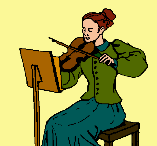 Dama violinista