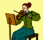 Dibujo Dama violinista pintado por dana10