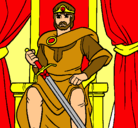 Dibujo Caballero rey pintado por yenevi