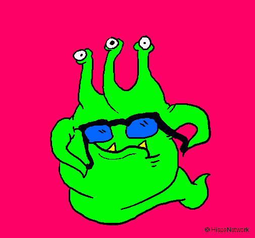 Extraterrestre con gafas