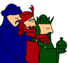 Dibujo Los Reyes Magos 3 pintado por sophi
