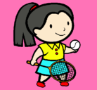 Dibujo Chica tenista pintado por YULI136