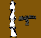 Dibujo Madagascar 2 Pingüinos pintado por nicoo