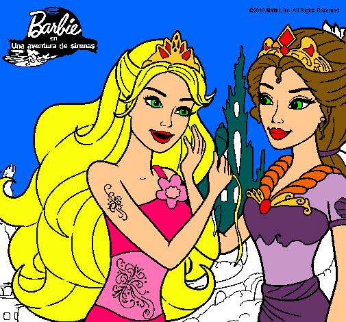 Barbie se despiede de la reina sirena