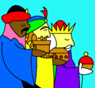 Dibujo Los Reyes Magos 3 pintado por RICARDO