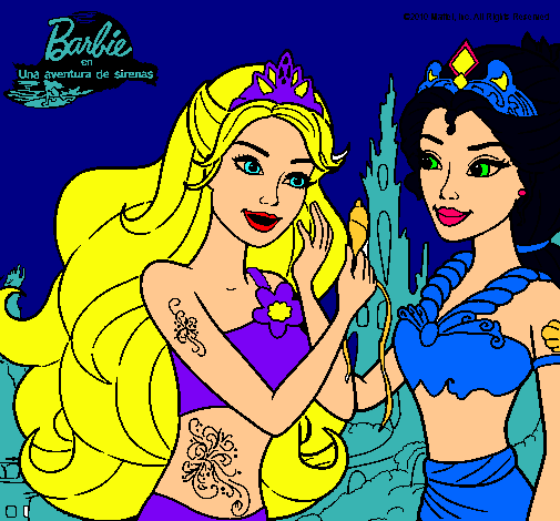 Barbie se despiede de la reina sirena