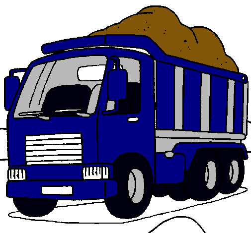 Dibujo Camión de carga pintado por matiashijo