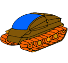 Dibujo Nave tanque pintado por pabli