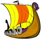 Dibujo Barco vikingo pintado por belen1234556677