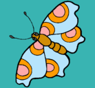 Dibujo Mariposa pintado por solange