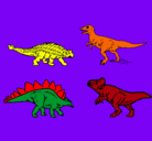 Dibujo Dinosaurios de tierra pintado por jaky