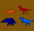Dibujo Dinosaurios de tierra pintado por chuki