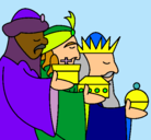 Dibujo Los Reyes Magos 3 pintado por zipiana