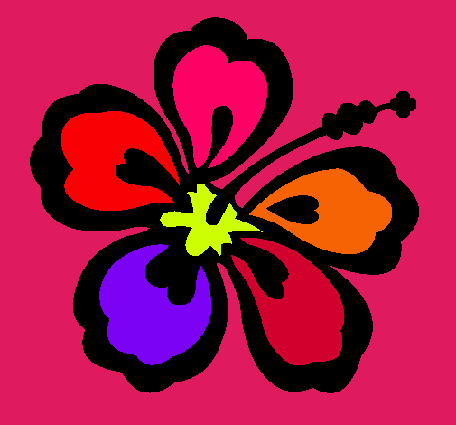 Dibujo Flor surfera pintado por lucilambic