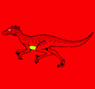 Dibujo Velociraptor pintado por acapulco