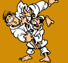 Dibujo Llave de judo pintado por enana
