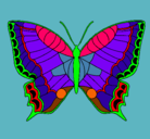 Dibujo Mariposa pintado por lumilud